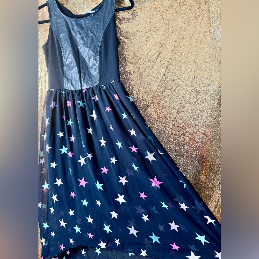 Xhilaration Black and Gold Sequin Dress